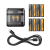 SmallRig 5772 - zestaw, etui ładujące + 8x bateria/akumulator AA z portem USB-C - zawartość zestawu